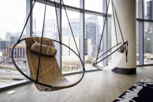 Curbed Chicago Lounge Swinging Chairs
